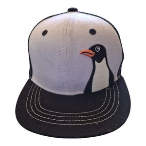 Obey Black and White Penguin Bird Cap